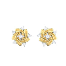 Load image into Gallery viewer, 18Kt gold real diamond earring 11(2) by diamtrendz