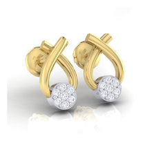 Load image into Gallery viewer, 18Kt gold real diamond earring by diamtrendz