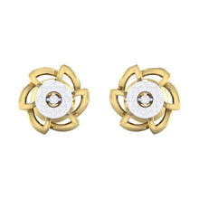 Load image into Gallery viewer, 18Kt gold real diamond earring by diamtrendz