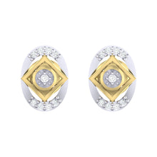 Load image into Gallery viewer, 18Kt gold real diamond earring by diamtrendz