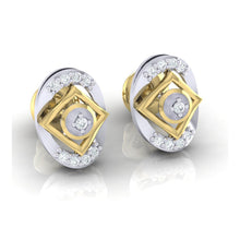Load image into Gallery viewer, 18Kt gold real diamond earring by diamtrendz