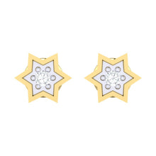 Load image into Gallery viewer, 18Kt gold real diamond earring by diamtrendz