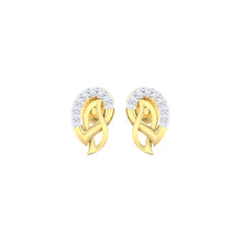 Load image into Gallery viewer, 18Kt gold real diamond earring 12(2) by diamtrendz