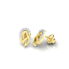 Load image into Gallery viewer, 18Kt gold real diamond earring 12(3) by diamtrendz