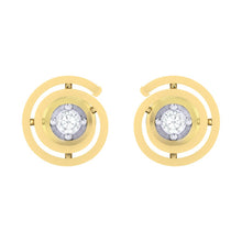 Load image into Gallery viewer, 18Kt gold real diamond earring by diamtrendz