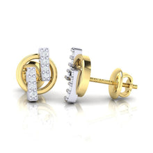Load image into Gallery viewer, 18Kt gold real diamond earring 15(3) by diamtrendz