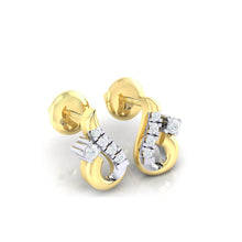 Load image into Gallery viewer, 18Kt gold real diamond earring 16(1) by diamtrendz