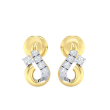 Load image into Gallery viewer, 18Kt gold real diamond earring 16(2) by diamtrendz
