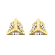 Load image into Gallery viewer, 18Kt gold real diamond earring 18(2) by diamtrendz