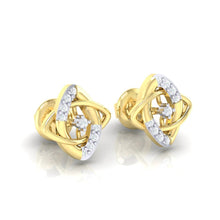 Load image into Gallery viewer, 18Kt gold real diamond earring 19(1) by diamtrendz