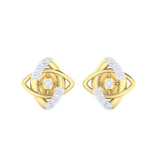 Load image into Gallery viewer, 18Kt gold real diamond earring 19(2) by diamtrendz