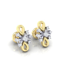 Load image into Gallery viewer, 18Kt gold real diamond earring 20(1) by diamtrendz