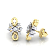 Load image into Gallery viewer, 18Kt gold real diamond earring 20(3) by diamtrendz