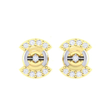 Load image into Gallery viewer, 18Kt gold real diamond earring 21(2) by diamtrendz