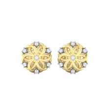 Load image into Gallery viewer, 18Kt gold real diamond earring 22(2) by diamtrendz