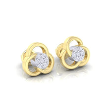 Load image into Gallery viewer, 18Kt gold real diamond earring 23(1) by diamtrendz