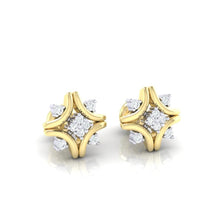 Load image into Gallery viewer, 18Kt gold real diamond earring 24(1) by diamtrendz