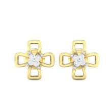 Load image into Gallery viewer, 18Kt gold real diamond earring 27(2) by diamtrendz