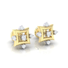 Load image into Gallery viewer, 18Kt gold real diamond earring 29(1) by diamtrendz