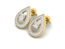 Load image into Gallery viewer, 18Kt gold real diamond earring 2(2) by diamtrendz