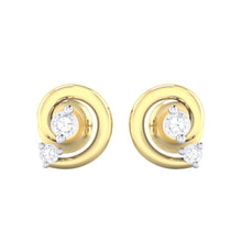 Load image into Gallery viewer, 18Kt gold real diamond earring 30(2) by diamtrendz