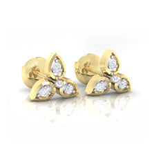 Load image into Gallery viewer, 18Kt gold real diamond earring 31(1) by diamtrendz