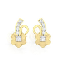 Load image into Gallery viewer, 18Kt gold real diamond earring 33(2) by diamtrendz