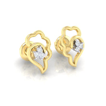 Load image into Gallery viewer, 18Kt gold real diamond earring 34(1) by diamtrendz