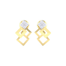 Load image into Gallery viewer, 18Kt gold real diamond earring 35(2) by diamtrendz