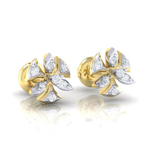 Load image into Gallery viewer, 18Kt gold real diamond earring 36(1) by diamtrendz