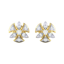 Load image into Gallery viewer, 18Kt gold real diamond earring 36(2) by diamtrendz
