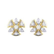 Load image into Gallery viewer, 18Kt gold real diamond earring 36(2) by diamtrendz