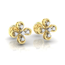 Load image into Gallery viewer, 18Kt gold real diamond earring 37(1) by diamtrendz