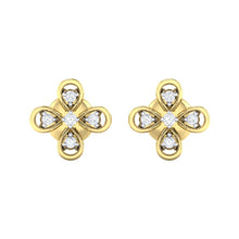 Load image into Gallery viewer, 18Kt gold real diamond earring 37(2) by diamtrendz