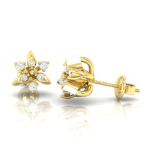 Load image into Gallery viewer, 18Kt gold real diamond earring 38(3) by diamtrendz
