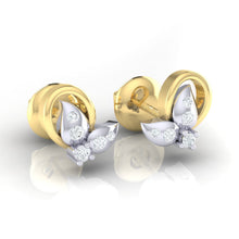 Load image into Gallery viewer, 18Kt gold real diamond earring 40(1) by diamtrendz
