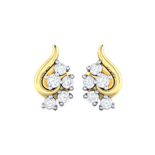 Load image into Gallery viewer, 18Kt gold real diamond earring 42(2) by diamtrendz