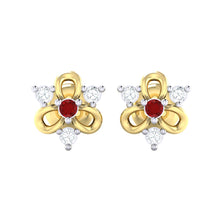 Load image into Gallery viewer, 18Kt gold real diamond earring 45(2) by diamtrendz
