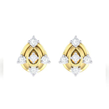 Load image into Gallery viewer, 18Kt gold real diamond earring 46(2) by diamtrendz