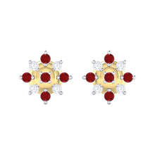 Load image into Gallery viewer, 18Kt gold real diamond earring 47(2) by diamtrendz
