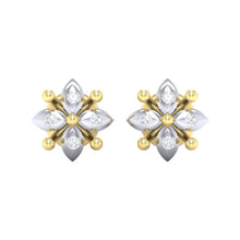 Load image into Gallery viewer, 18Kt gold real diamond earring 48(2) by diamtrendz