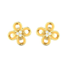 Load image into Gallery viewer, 18Kt gold real diamond earring 49(2) by diamtrendz