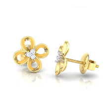 Load image into Gallery viewer, 18Kt gold real diamond earring 49(3) by diamtrendz