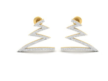 Load image into Gallery viewer, 18Kt gold real diamond earring 4(2) by diamtrendz