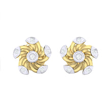 Load image into Gallery viewer, 18Kt gold real diamond stud earring 52(2) by diamtrendz