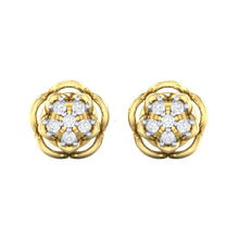 Load image into Gallery viewer, 18Kt gold real diamond stud earring 53(2) by diamtrendz