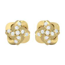 Load image into Gallery viewer, 18Kt gold real diamond stud earring 54(2) by diamtrendz