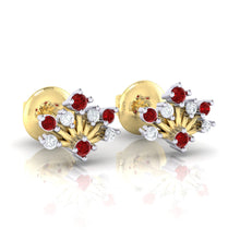 Load image into Gallery viewer, 18Kt gold real diamond stud earring 56(1) by diamtrendz