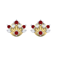 Load image into Gallery viewer, 18Kt gold real diamond stud earring 56(2) by diamtrendz