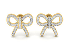 Load image into Gallery viewer, 18Kt gold real diamond earring 5(2) by diamtrendz